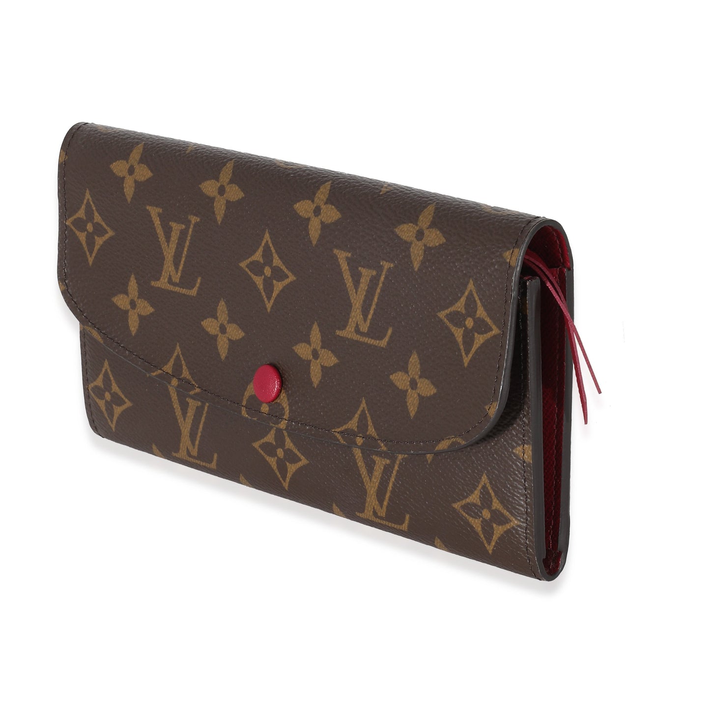 Louis Vuitton  Fuchsia Monogram Canvas Emilie Wallet
