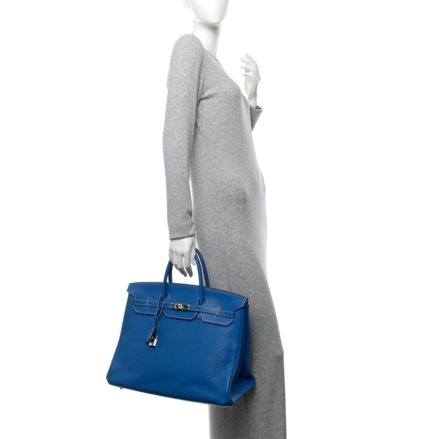 Hermes Togo Eclat Birkin 40 Mykonos White