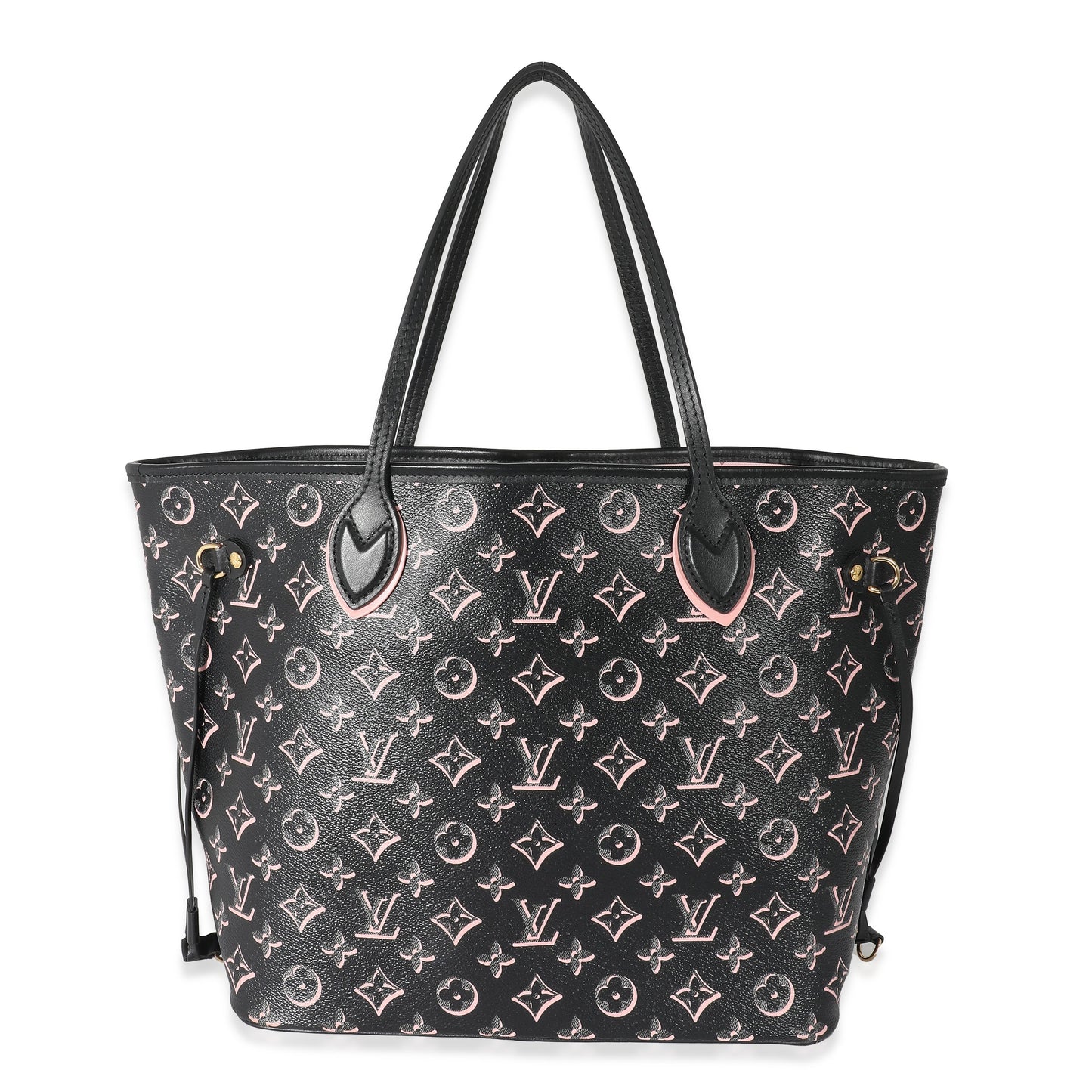 Louis Vuitton Black Pink Monogram Canvas Fall For You Neverfull MM
