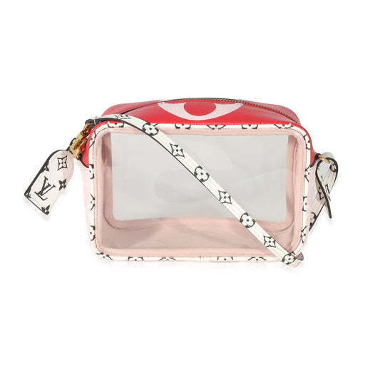 Louis Vuitton Red Monogram Giant Canvas PVC Beach Pouch