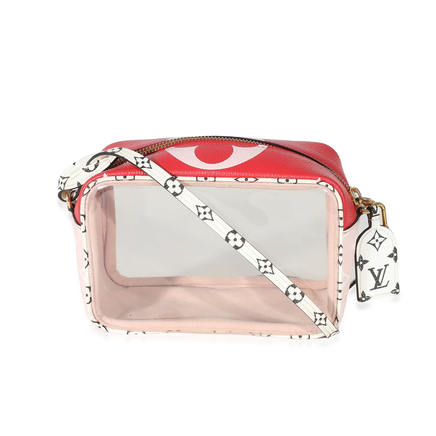 Louis Vuitton Red Monogram Giant Canvas PVC Beach Pouch
