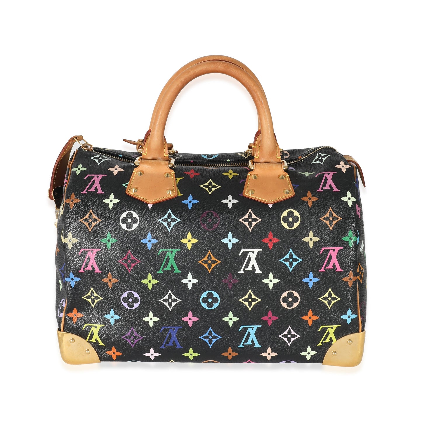 Louis Vuitton  x Takashi Murakami Black Monogram Multicolore Canvas Speedy 30