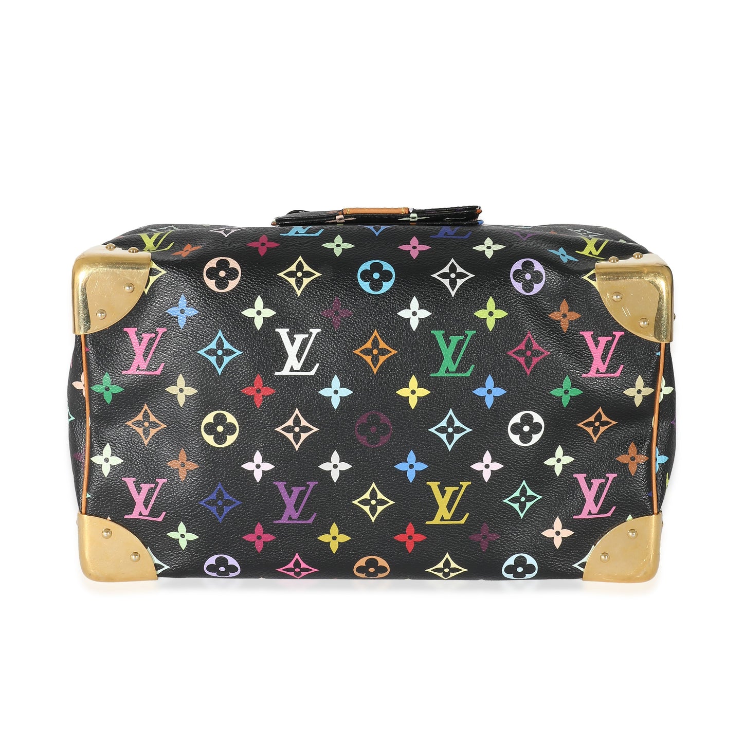 Louis Vuitton  x Takashi Murakami Black Monogram Multicolore Canvas Speedy 30