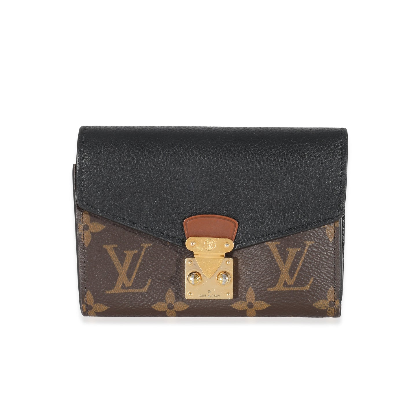 Louis Vuitton  Black Monogram Pallas Compact Wallet NM
