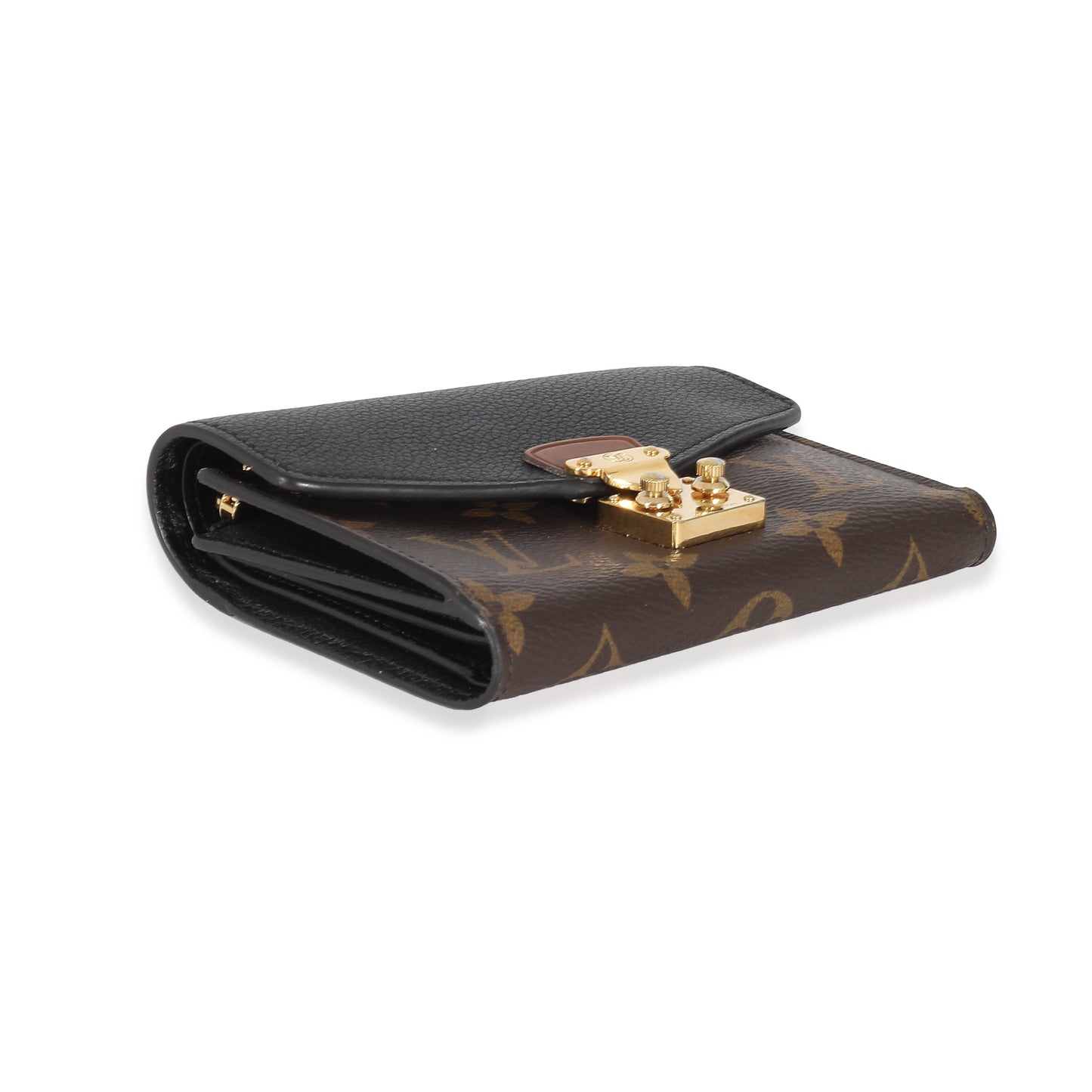 Louis Vuitton  Black Monogram Pallas Compact Wallet NM