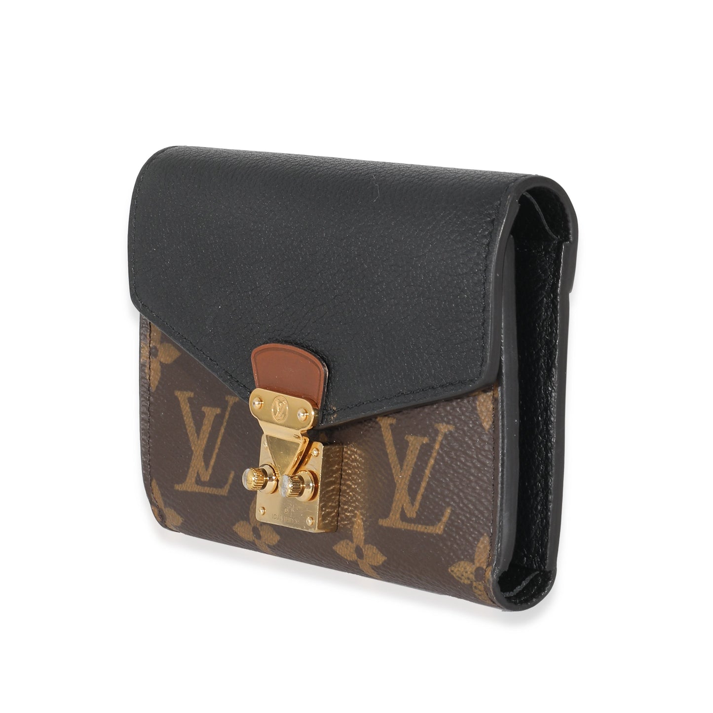 Louis Vuitton  Black Monogram Pallas Compact Wallet NM