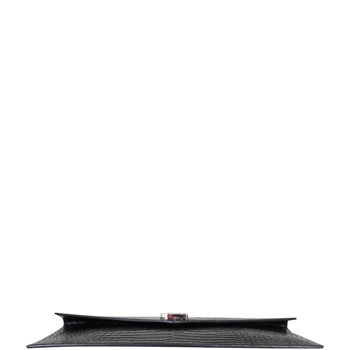 Saint Laurent Uptown Pouch Croc-Embossed