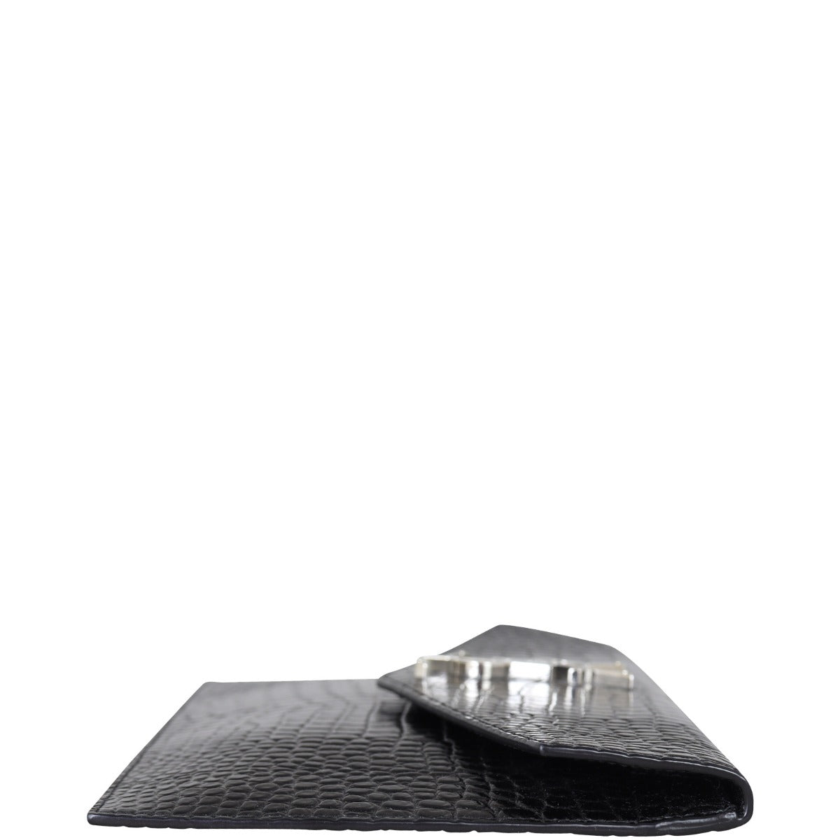 Saint Laurent Uptown Pouch Croc-Embossed