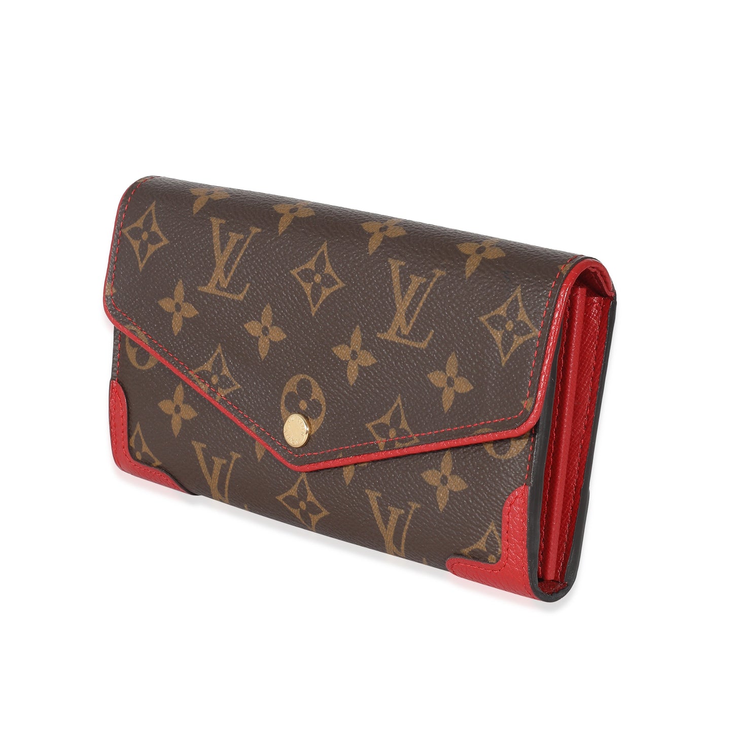 Louis Vuitton  Cerise Monogram Canvas Retiro Sarah Wallet