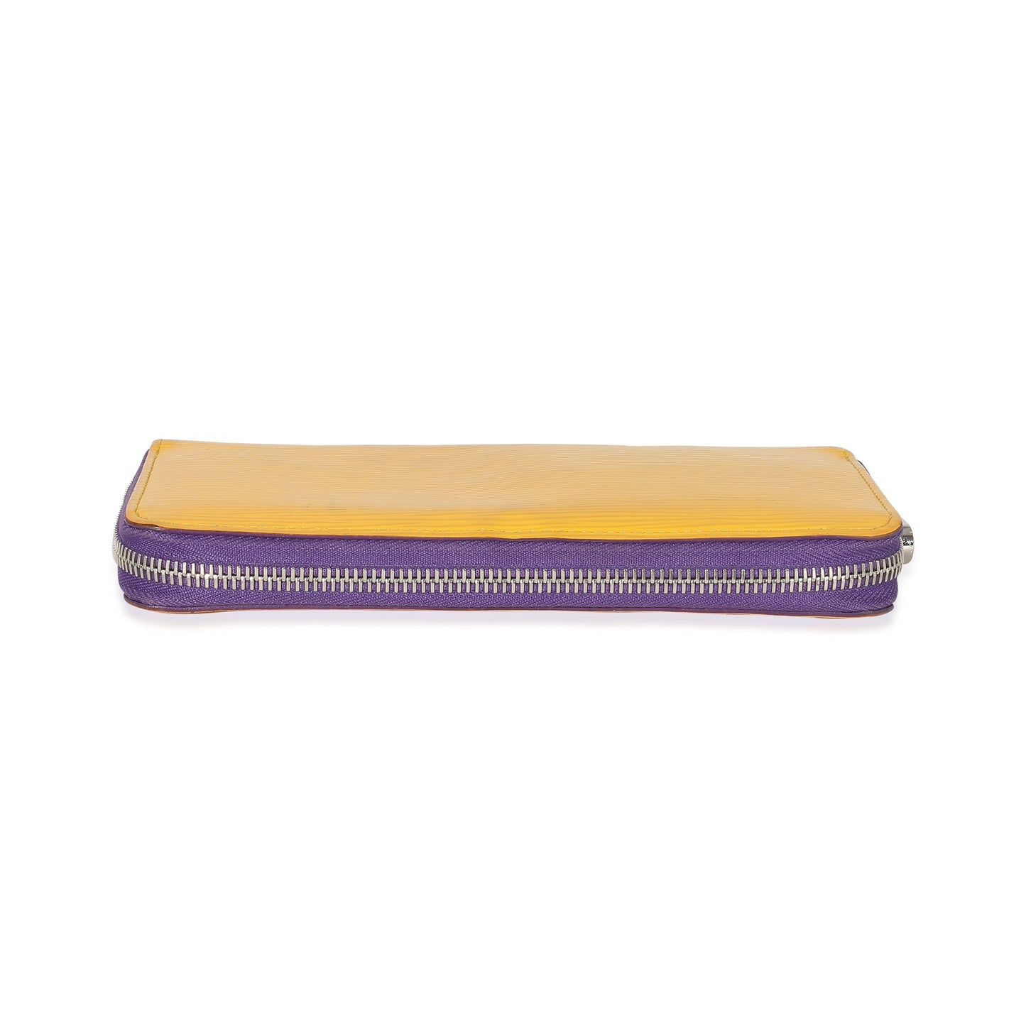 Louis Vuitton  Purple Yellow Epi Zippy Wallet