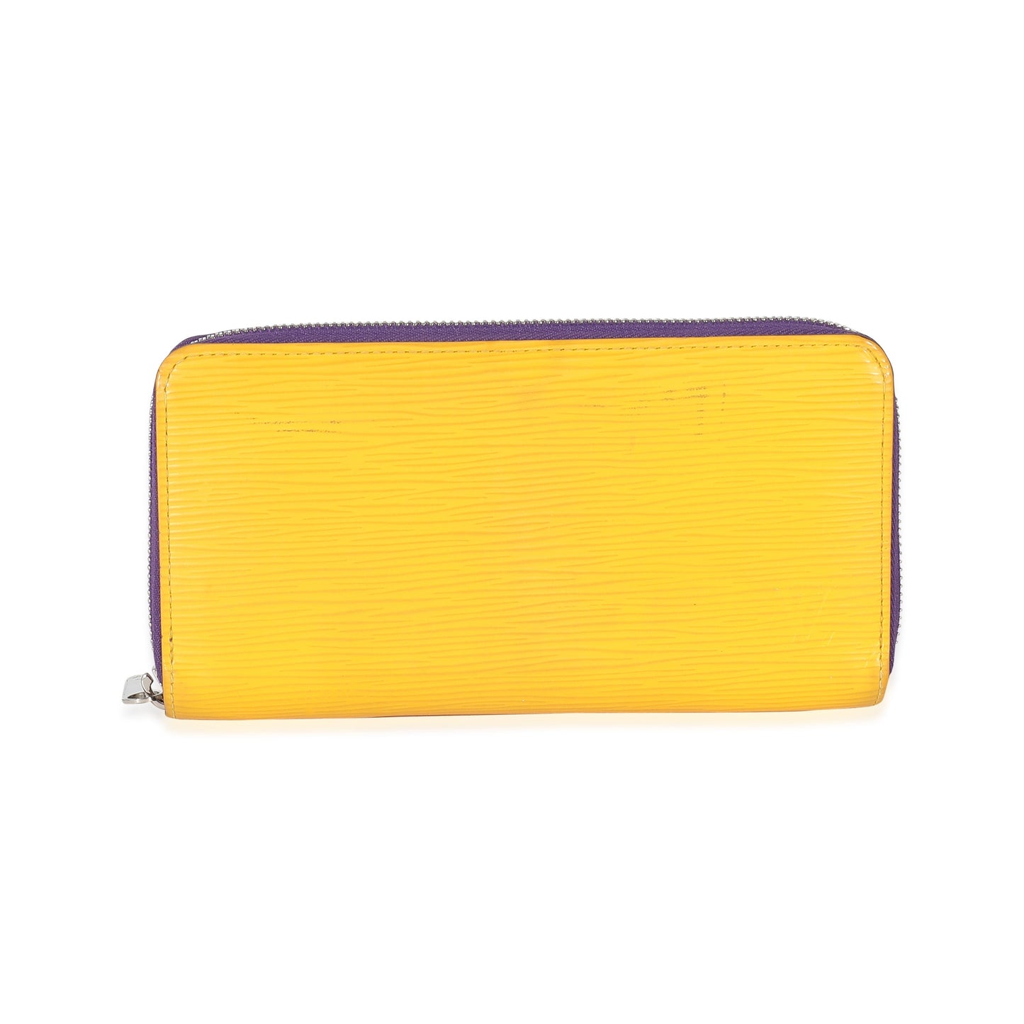 Louis Vuitton  Purple Yellow Epi Zippy Wallet