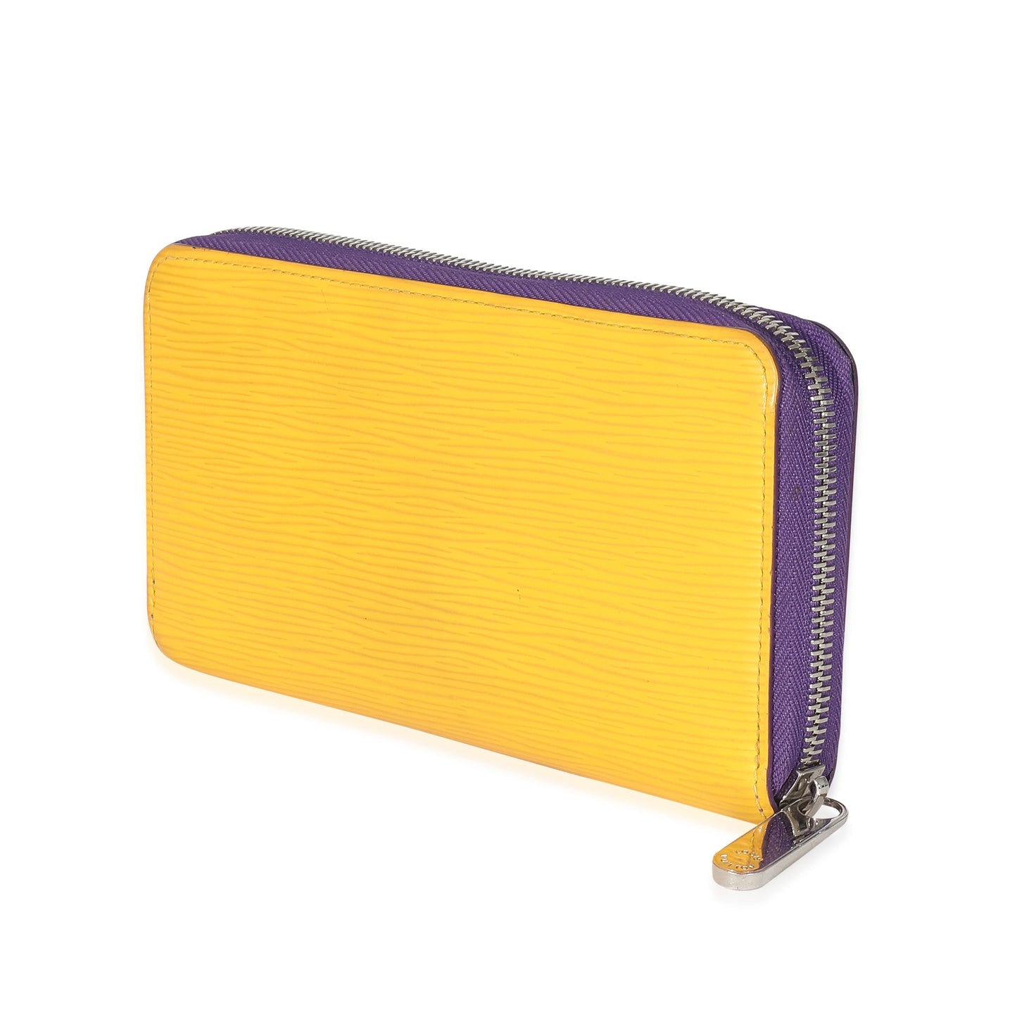 Louis Vuitton  Purple Yellow Epi Zippy Wallet
