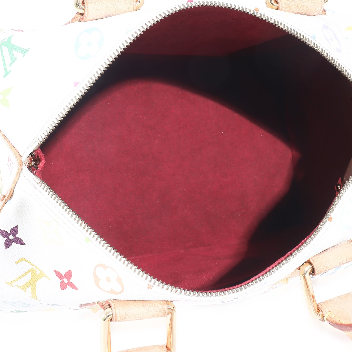 Louis Vuitton  x Takashi Murakami White Monogram Multicolore Canvas Speedy 30