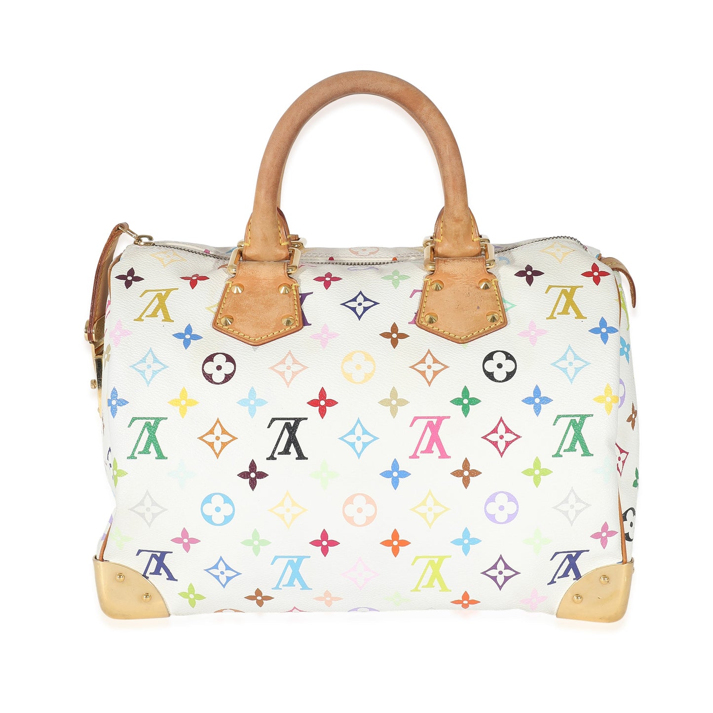Louis Vuitton  x Takashi Murakami White Monogram Multicolore Canvas Speedy 30