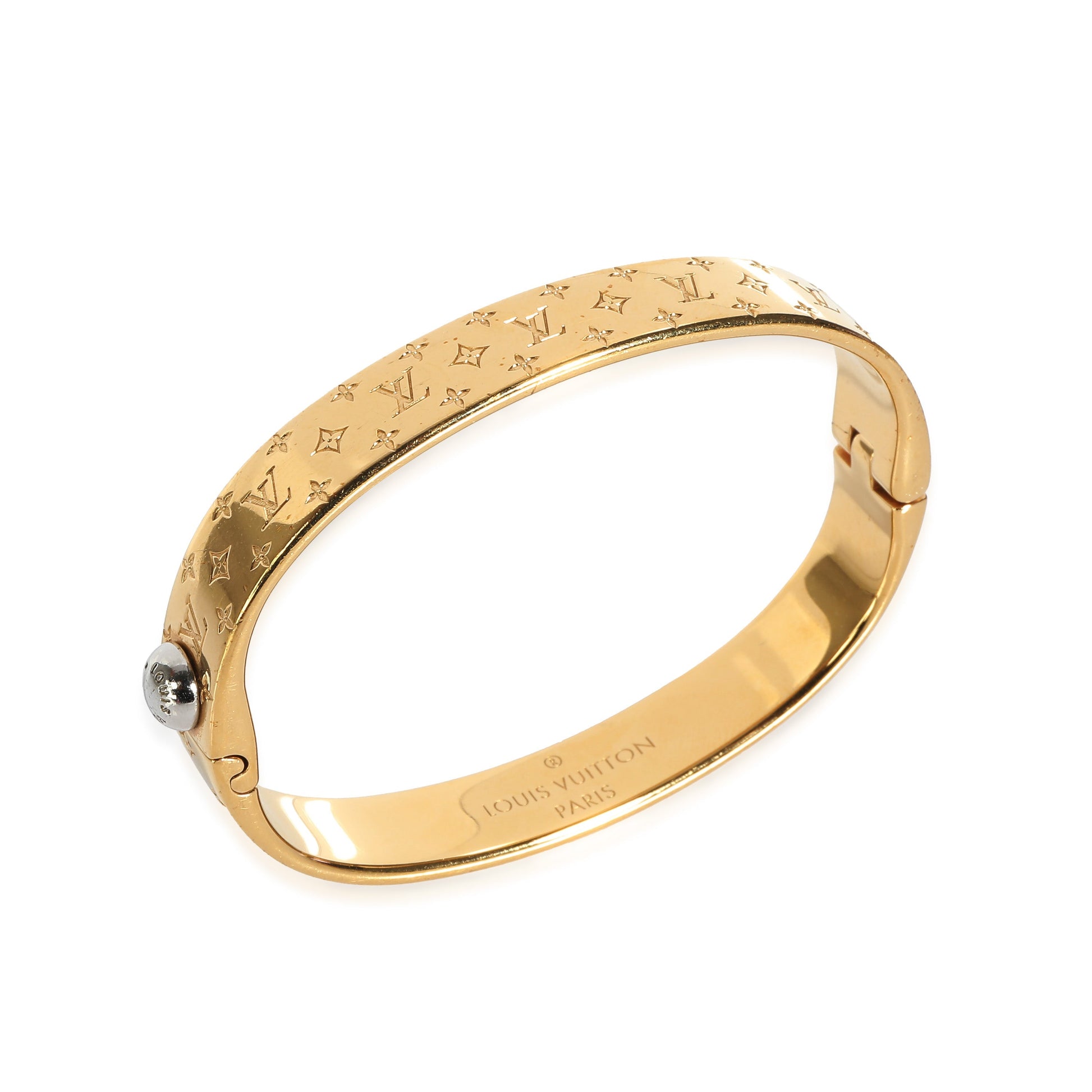 Louis Vuitton Nanogram Cuff inGold Plated