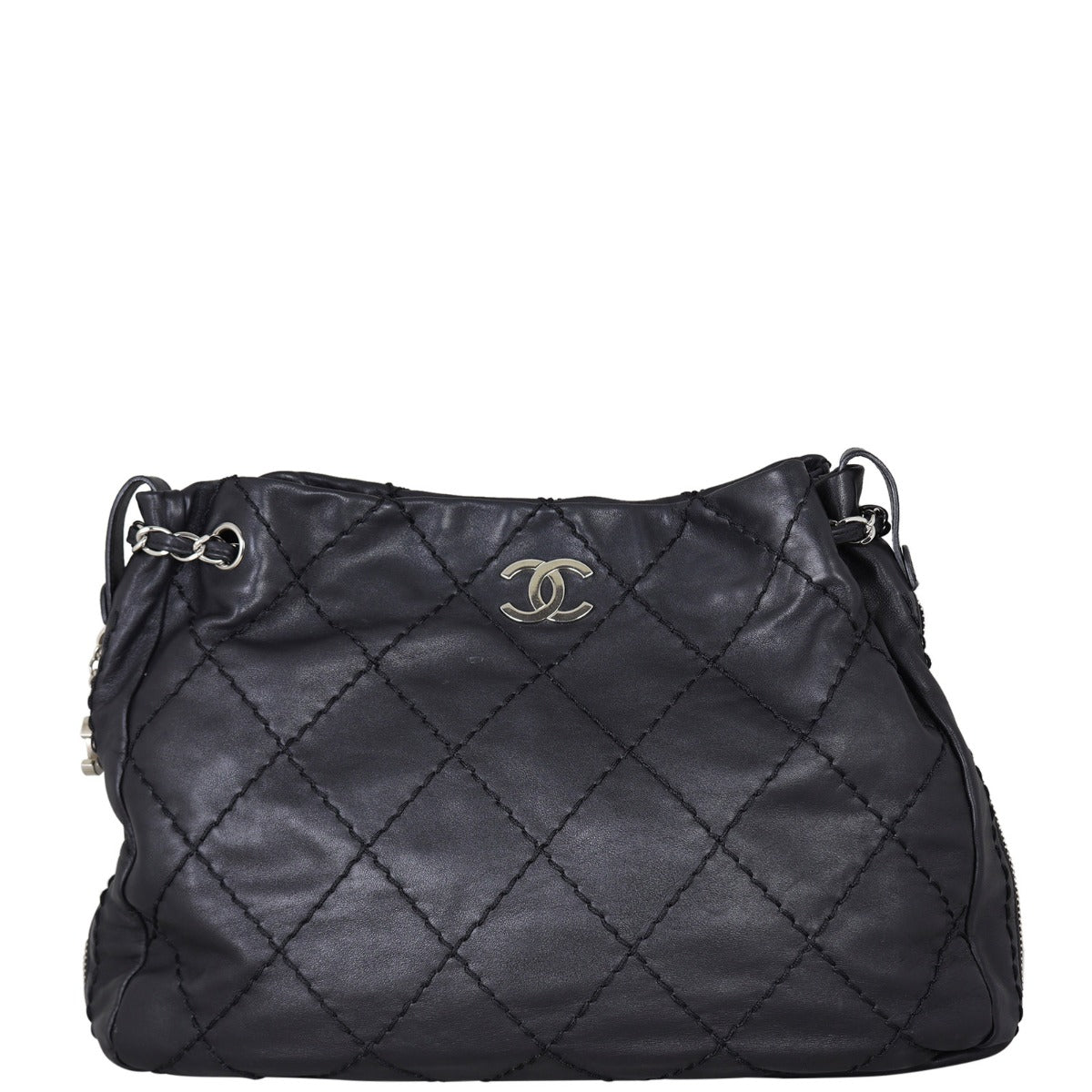 Chanel CC Expandable Zip Around Tote