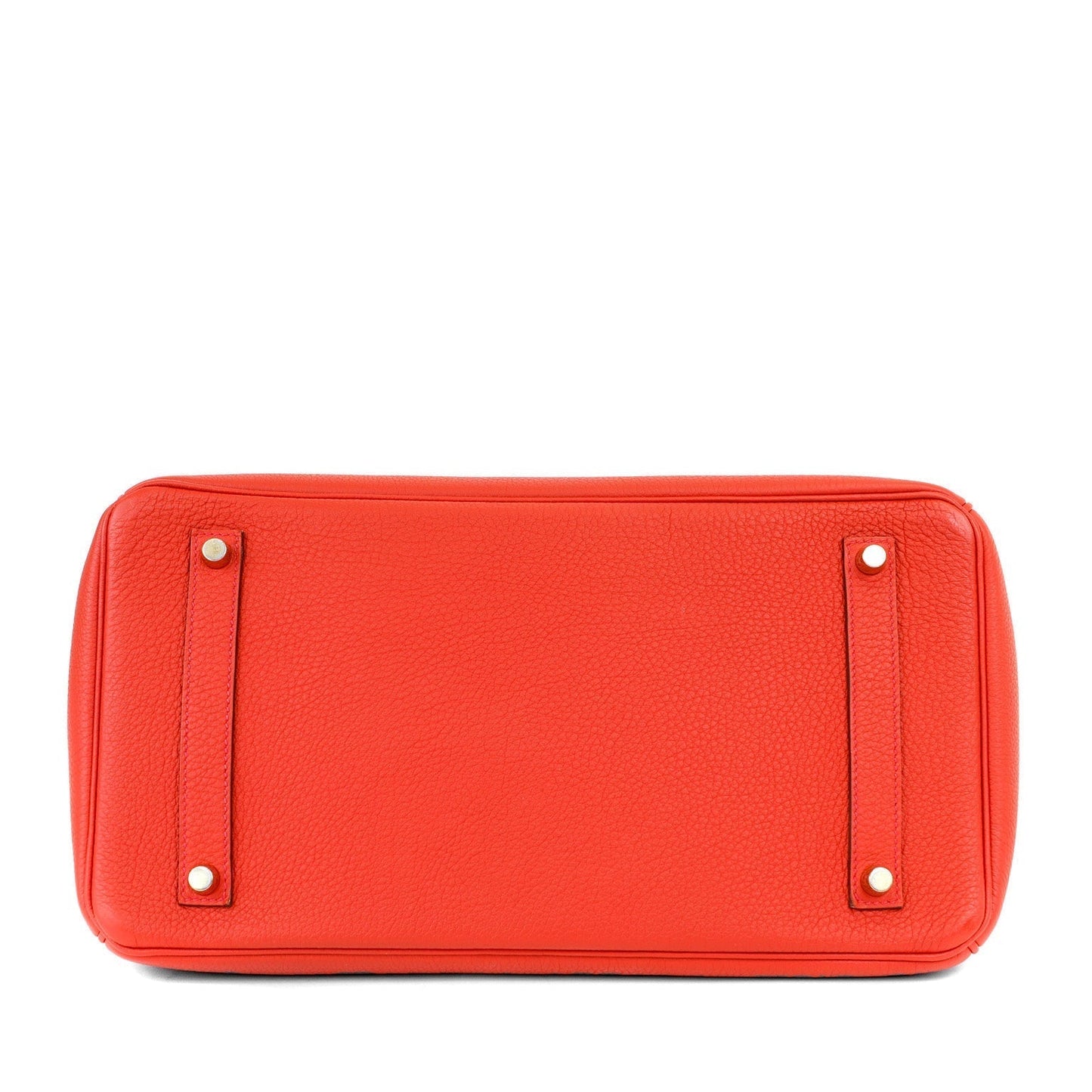 Hermes 35cm Vermillion Togo Birkin w/ Gold Hardware