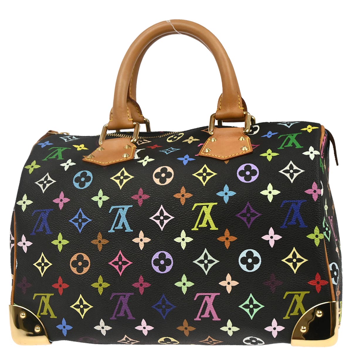 Louis Vuitton 2004 Black Monogram Multicolor 30 Handbag M92642