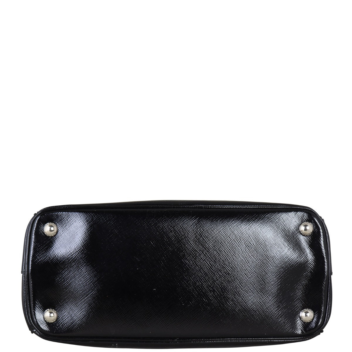 Prada Saffiano Vernice Lux Galleria Double Zip Tote Small