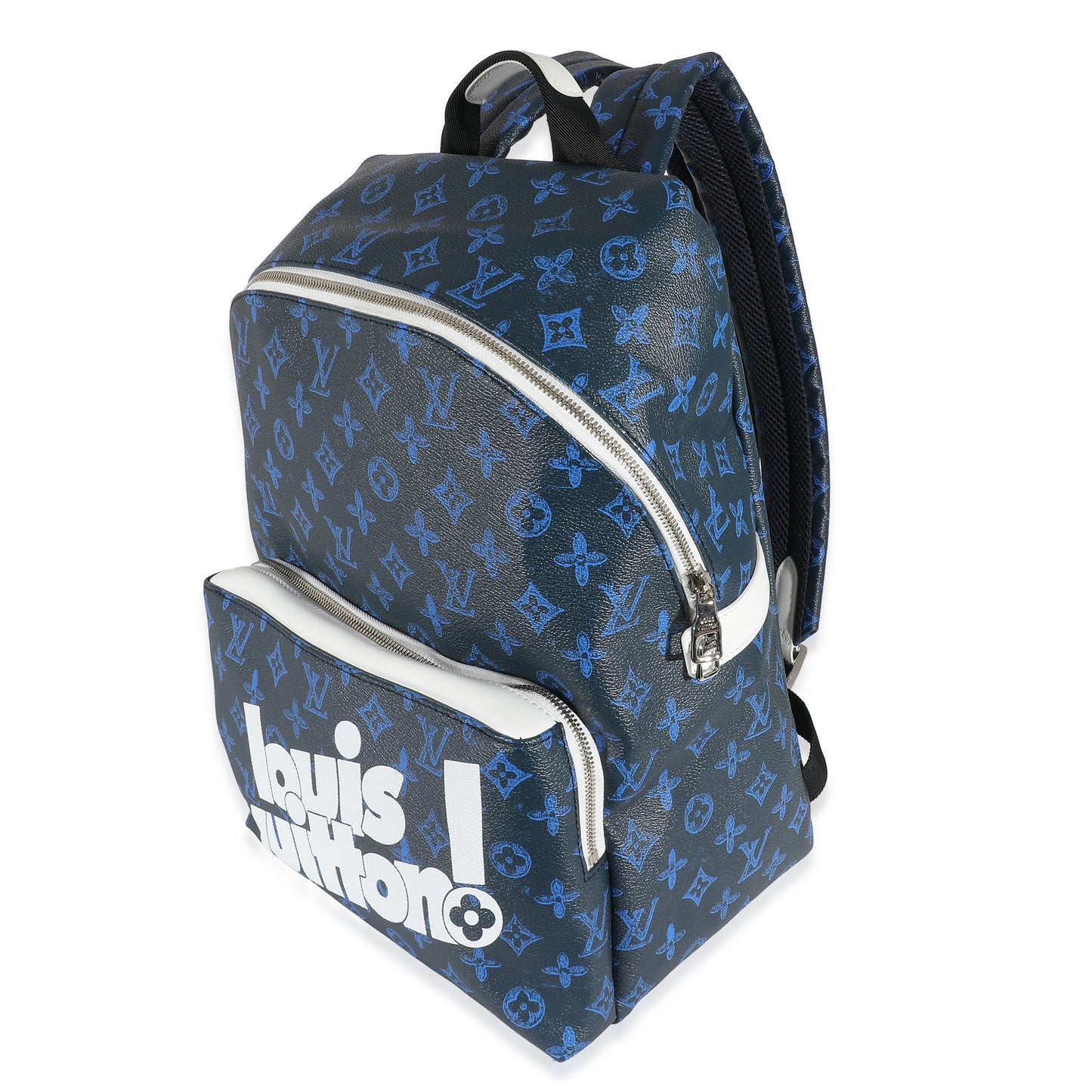 LOUIS VUITTON Blue Monogram Canvas Everyday Discovery Backpack