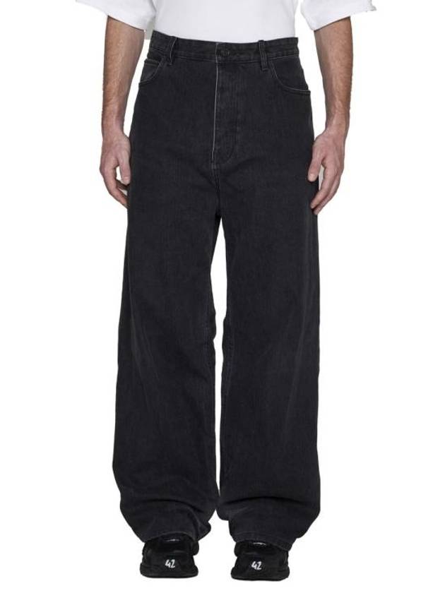 Luxury Balenciaga Trending 2026 Washed Skiwear Jeans Grey