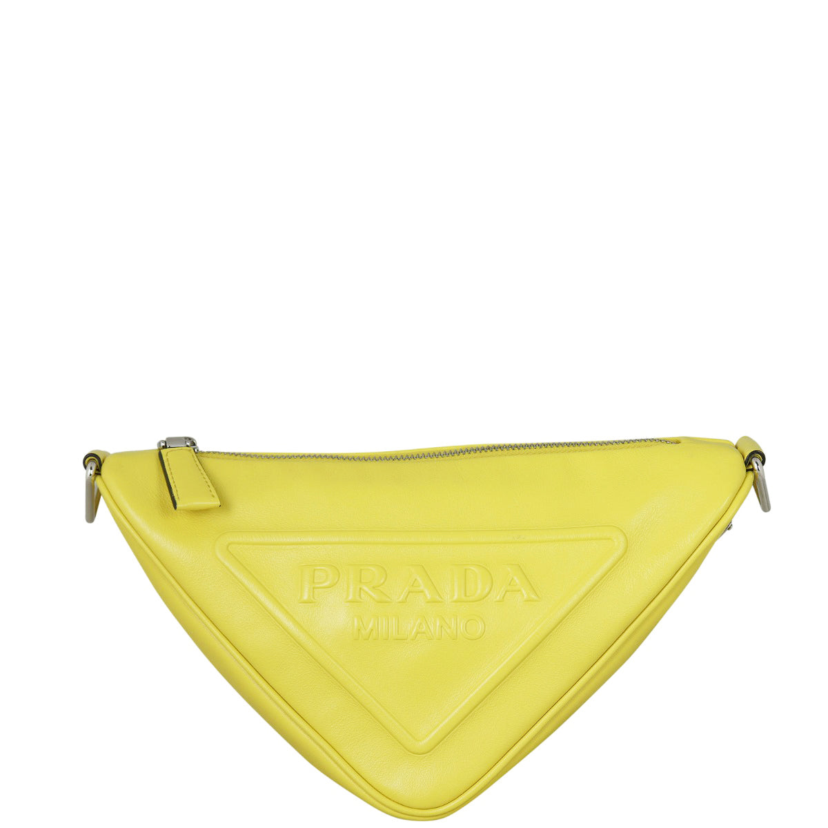 Prada Triangle Leather Shoulder Bag