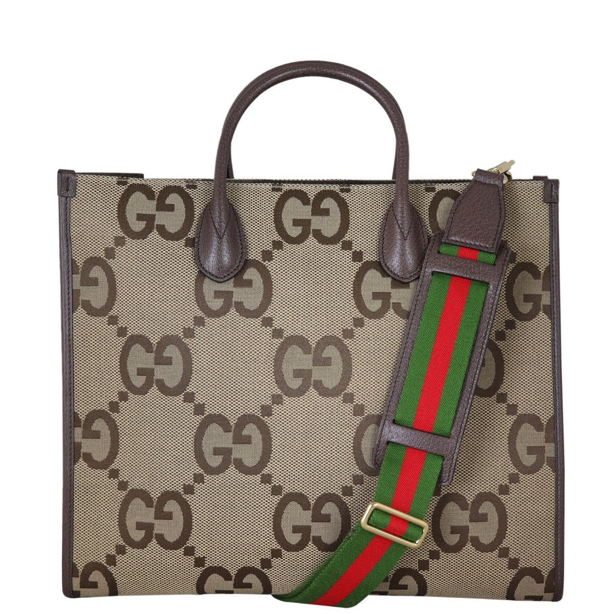 Gucci Jumbo GG Canvas Web Tote