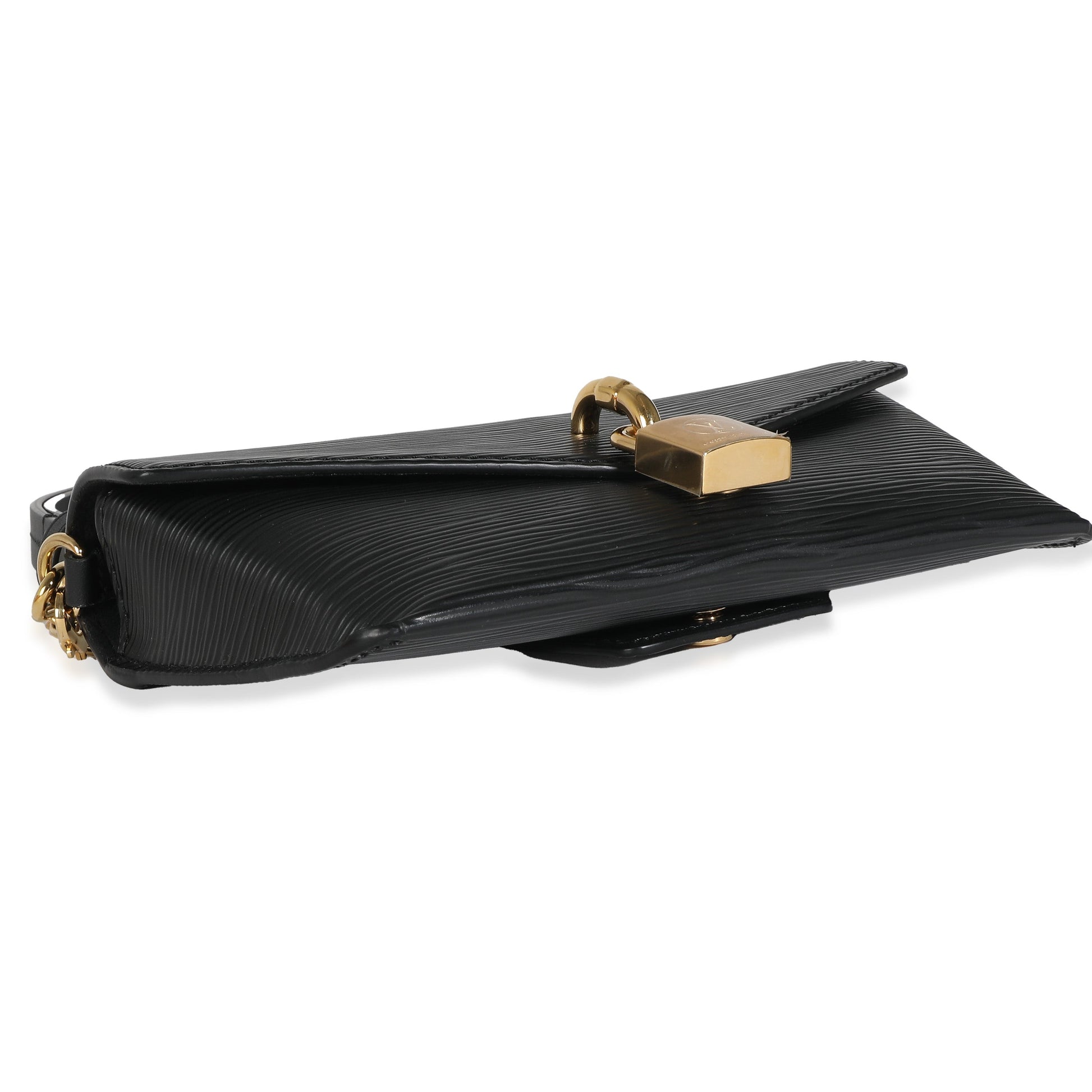 Louis Vuitton Black Epi Padlock On Strap