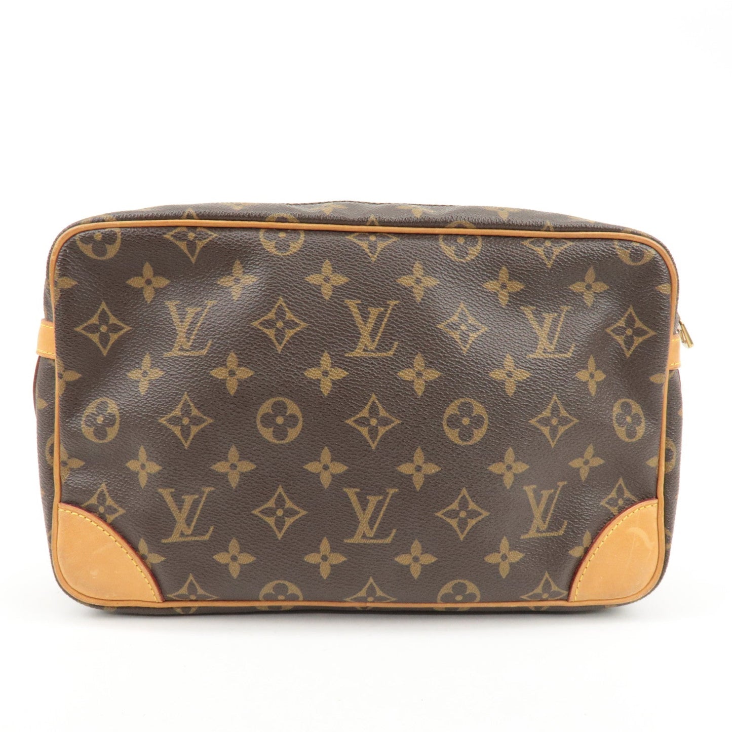 Louis Vuitton Monogram Compiegne 28 Pouch Clutch Bag Brown M51845