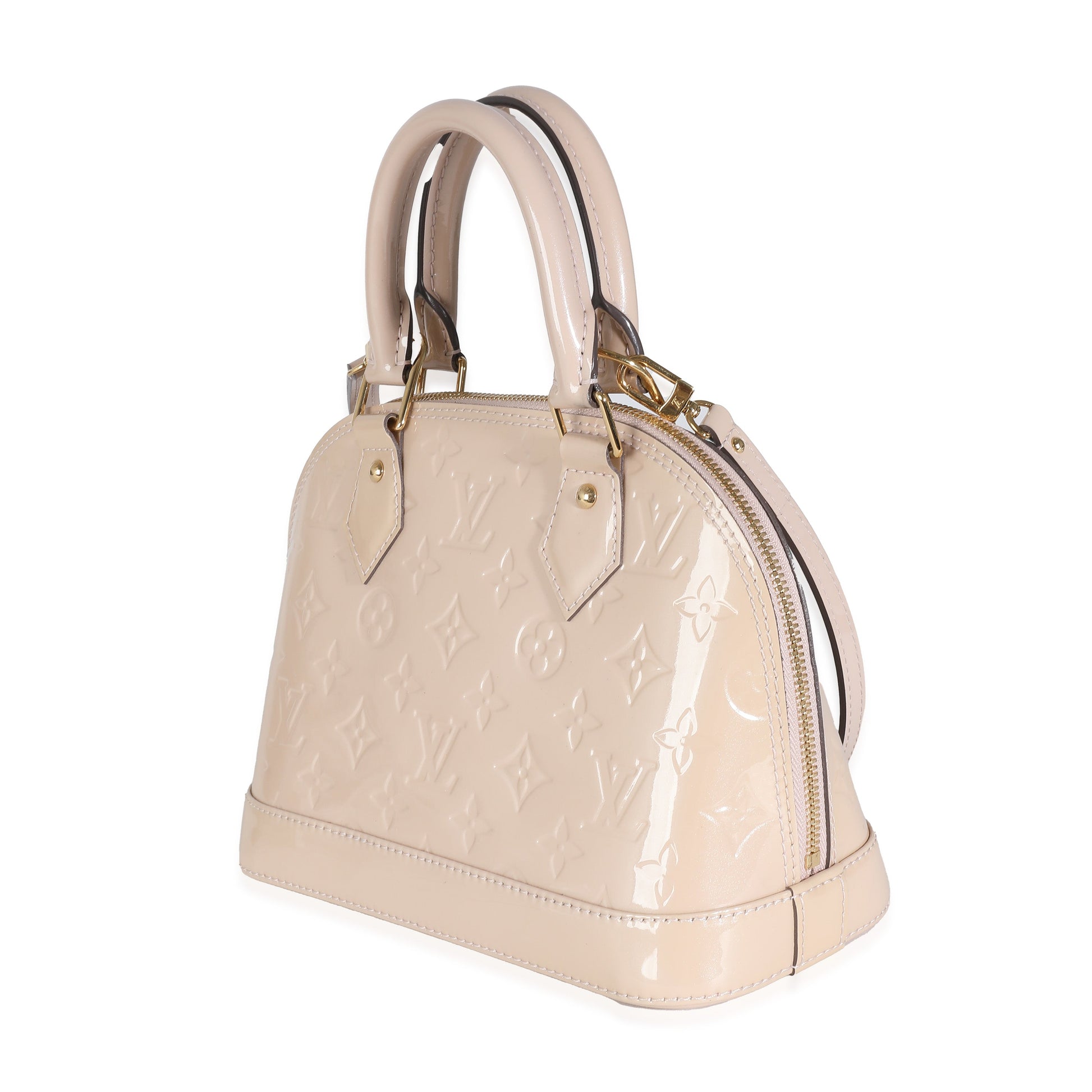Louis Vuitton Rose Florentine Monogram Vernis Alma BB