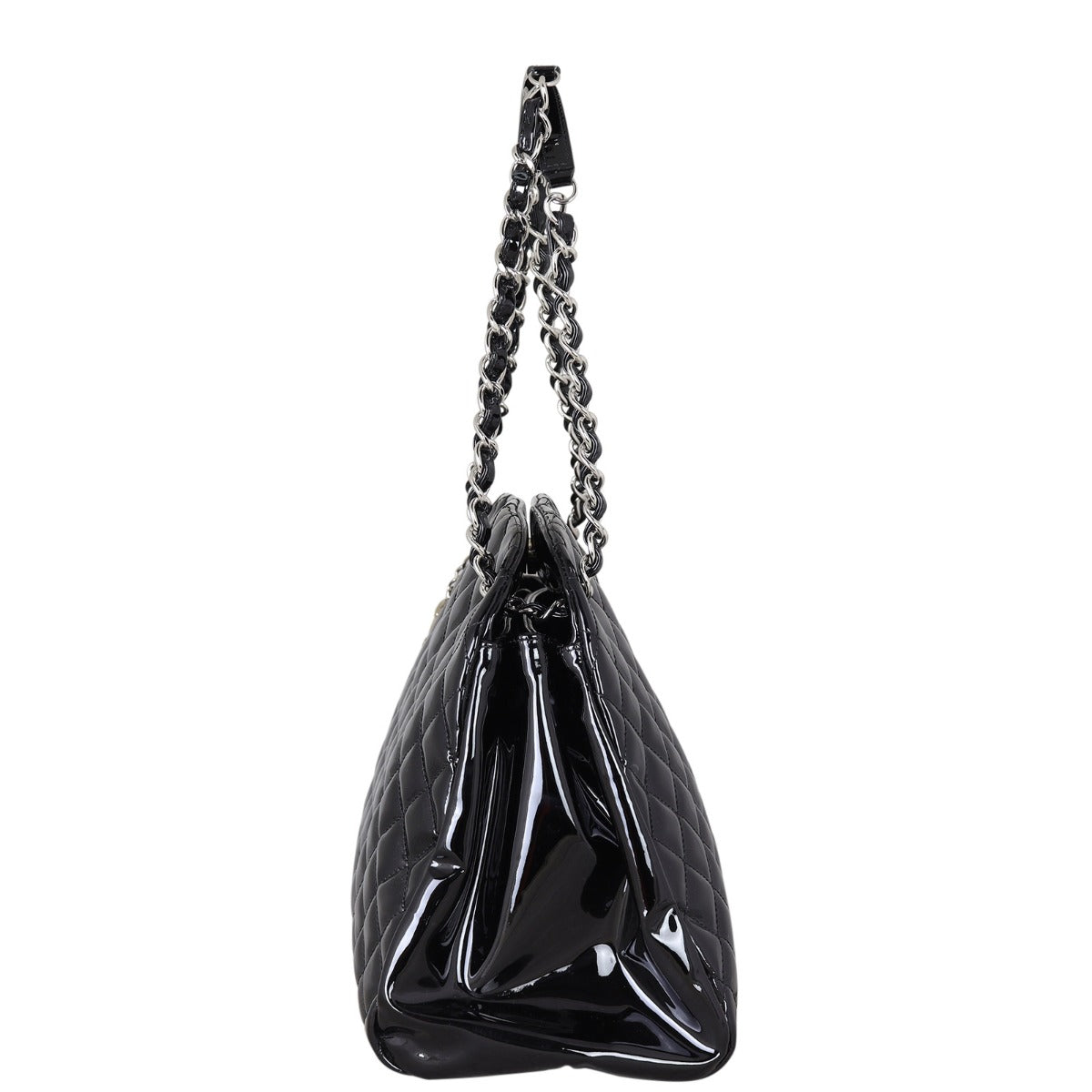 Chanel Mademoiselle Bowler Bag Patent Large