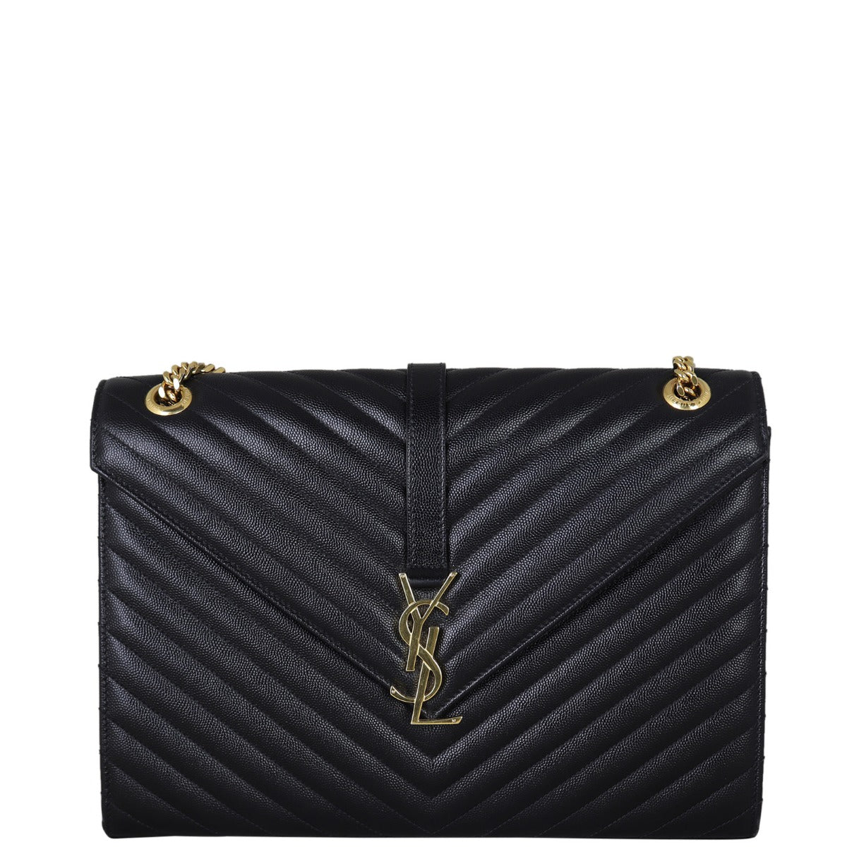 Saint Laurent Matelasse Envelope Large Bag