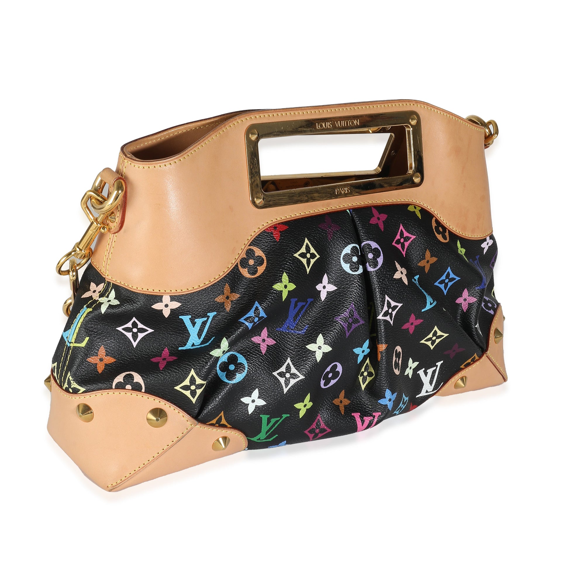 Louis Vuitton x Takashi Murakami Black Multicolor Monogram Canvas Judy MM