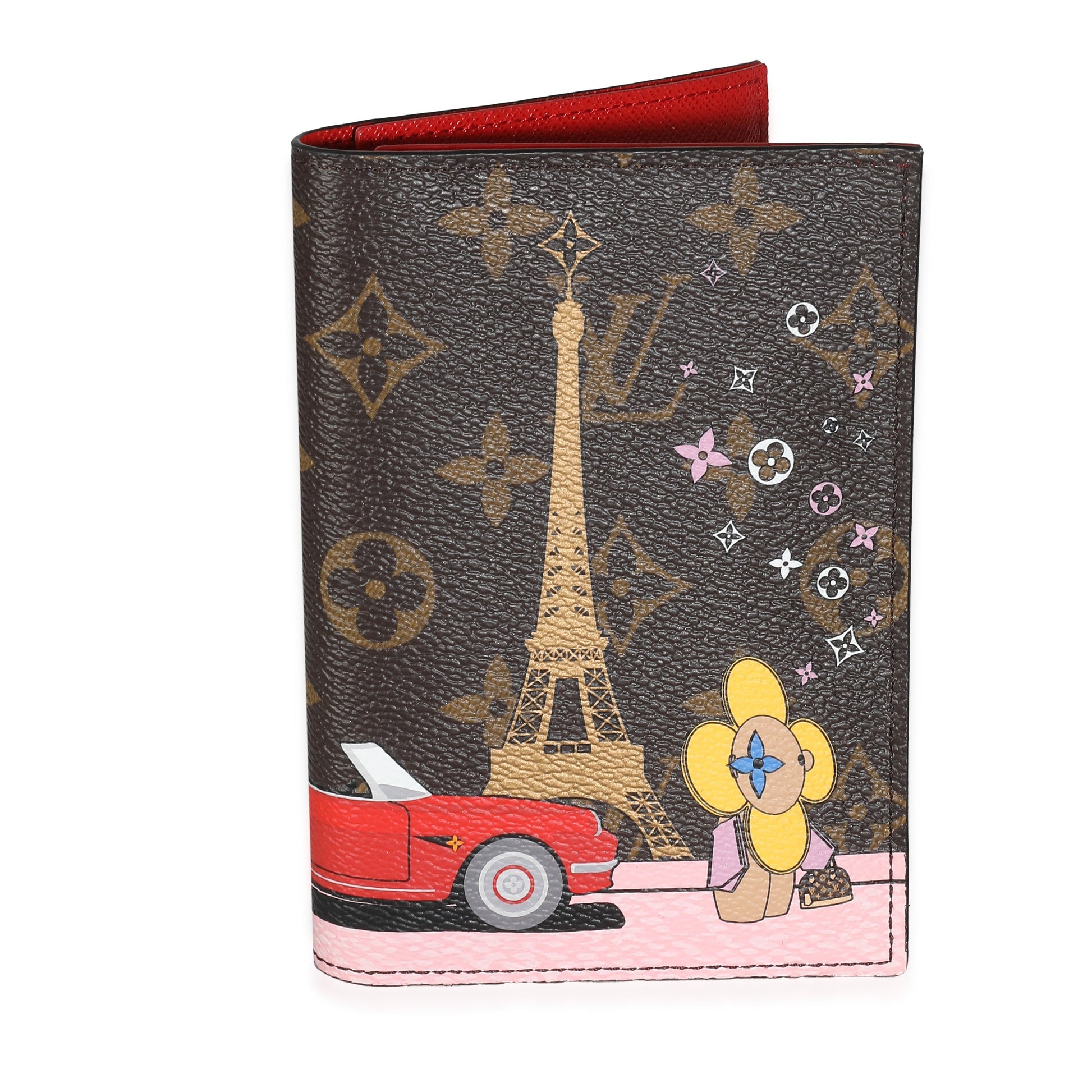 Louis Vuitton Rouge Monogram Canvas Christmas Animation Passport Cover