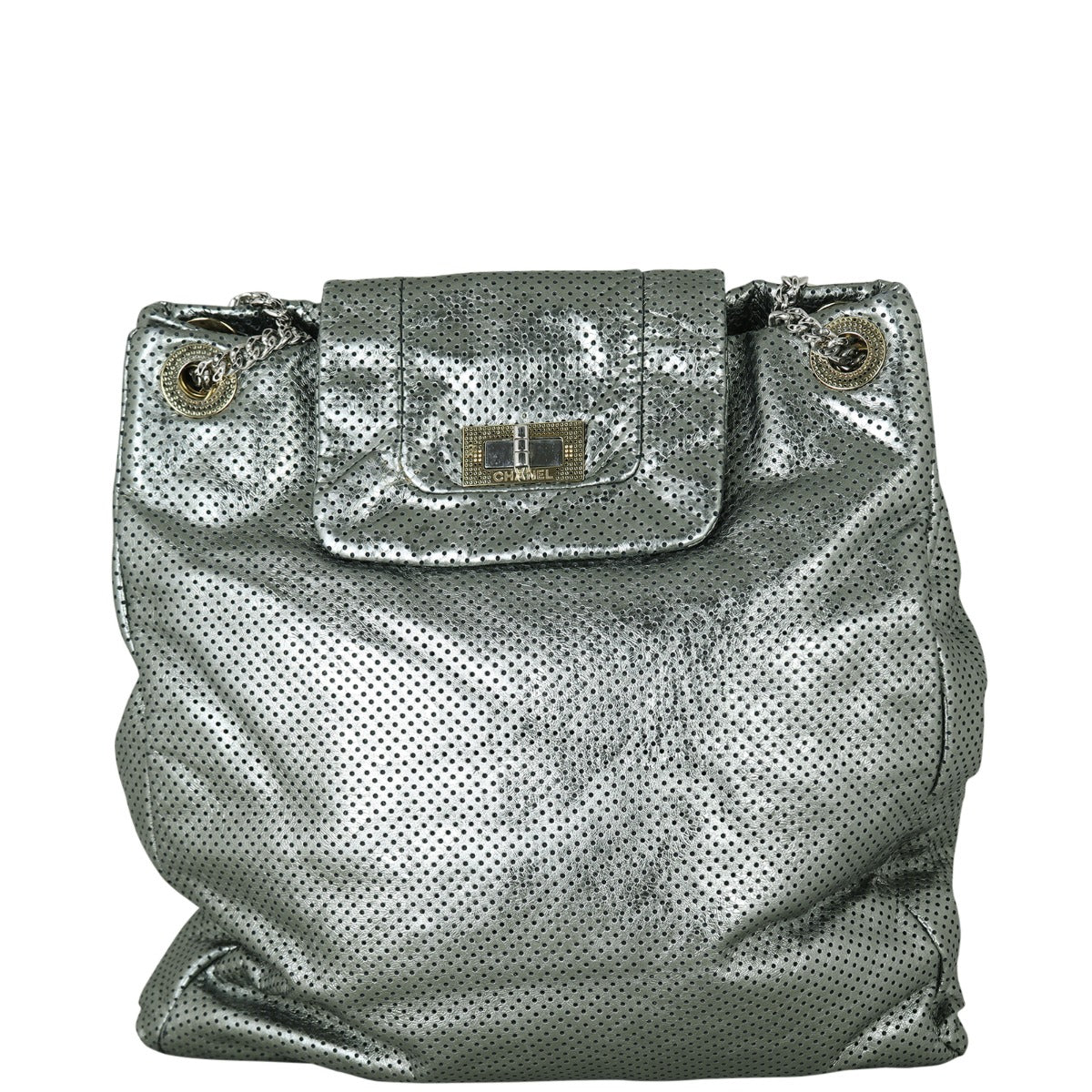 Chanel Perforated Drill Tote | Green