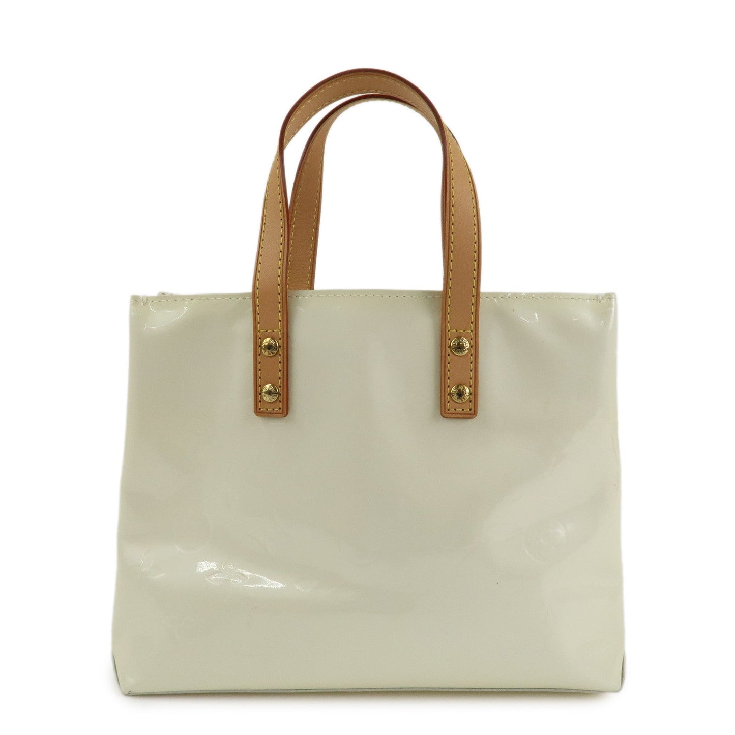 Louis Vuitton Monogram Vernis Leather Lead PM Tote Bag Perle M91336