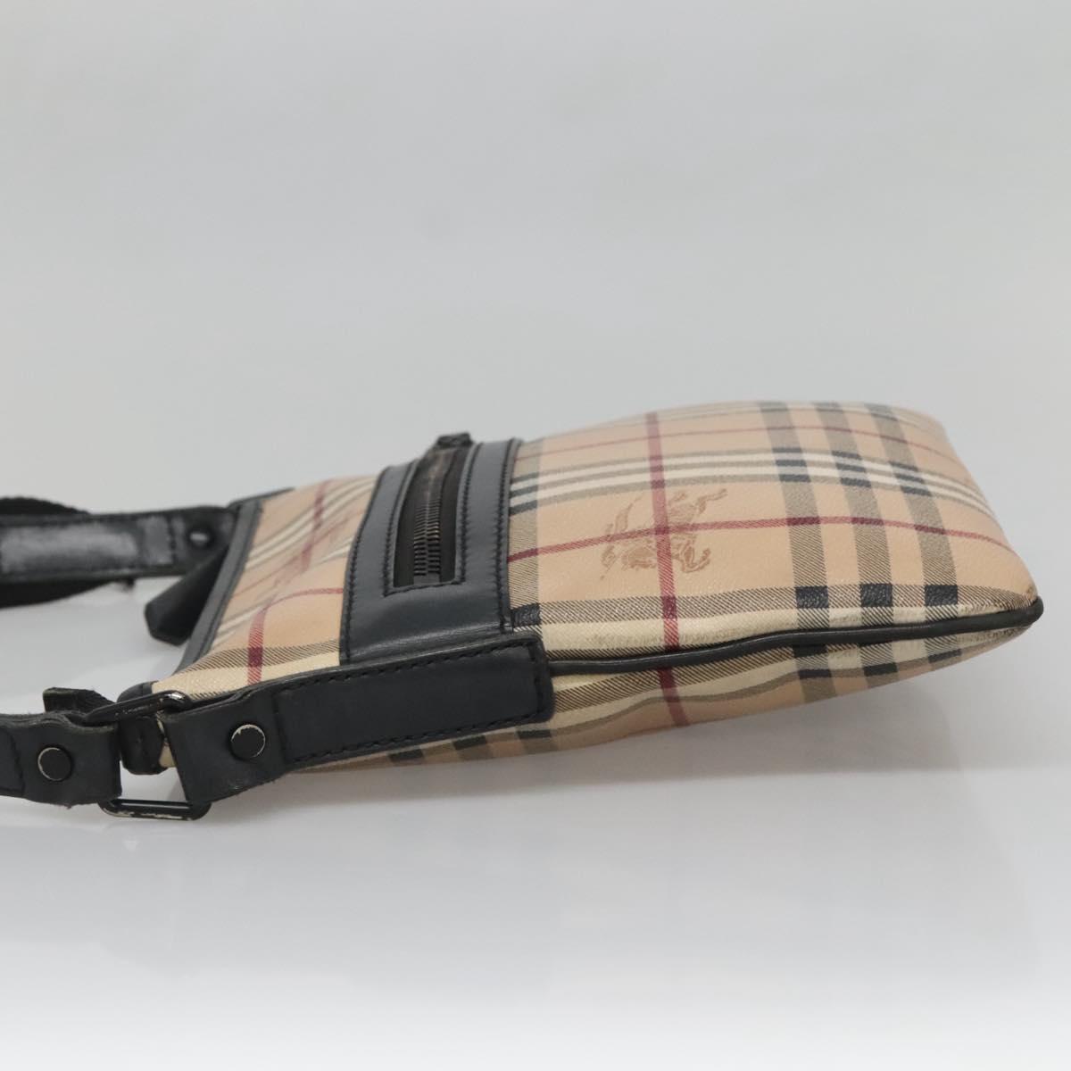 Burberry Nova Check Beige Leather Shoulder Bag ( )