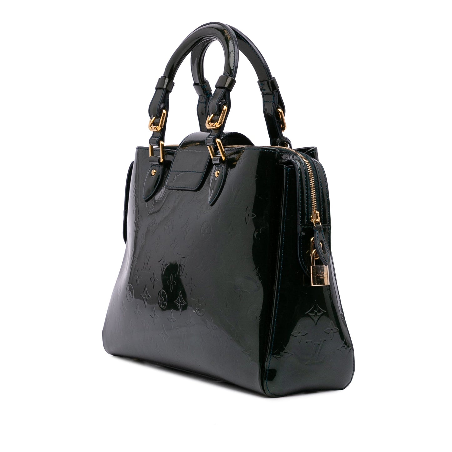 Green Louis Vuitton Monogram Vernis Melrose Avenue Handbag