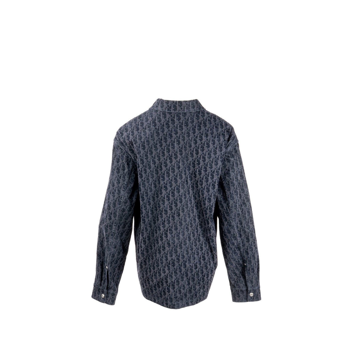 Dior Size 50 Oblique Overshirt Velvet/Denim Navy