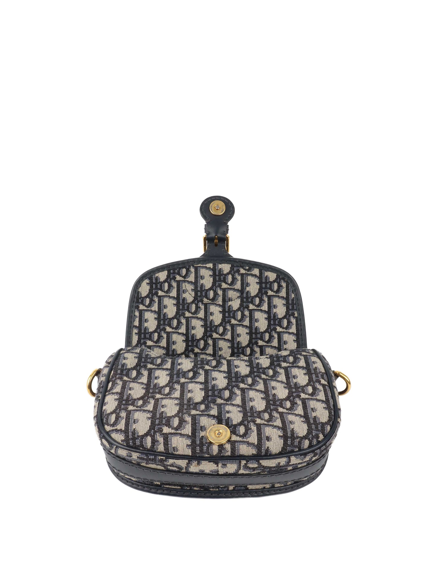 Dior Small Blue Oblique Bobby Bag.