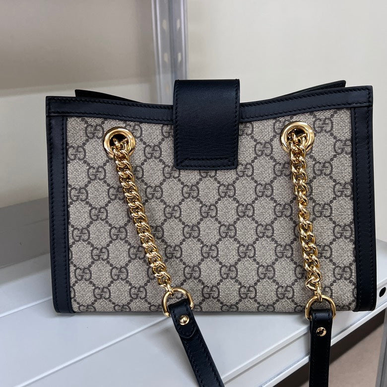 Gucci Leather Monogram Shoulder Bag Style 1