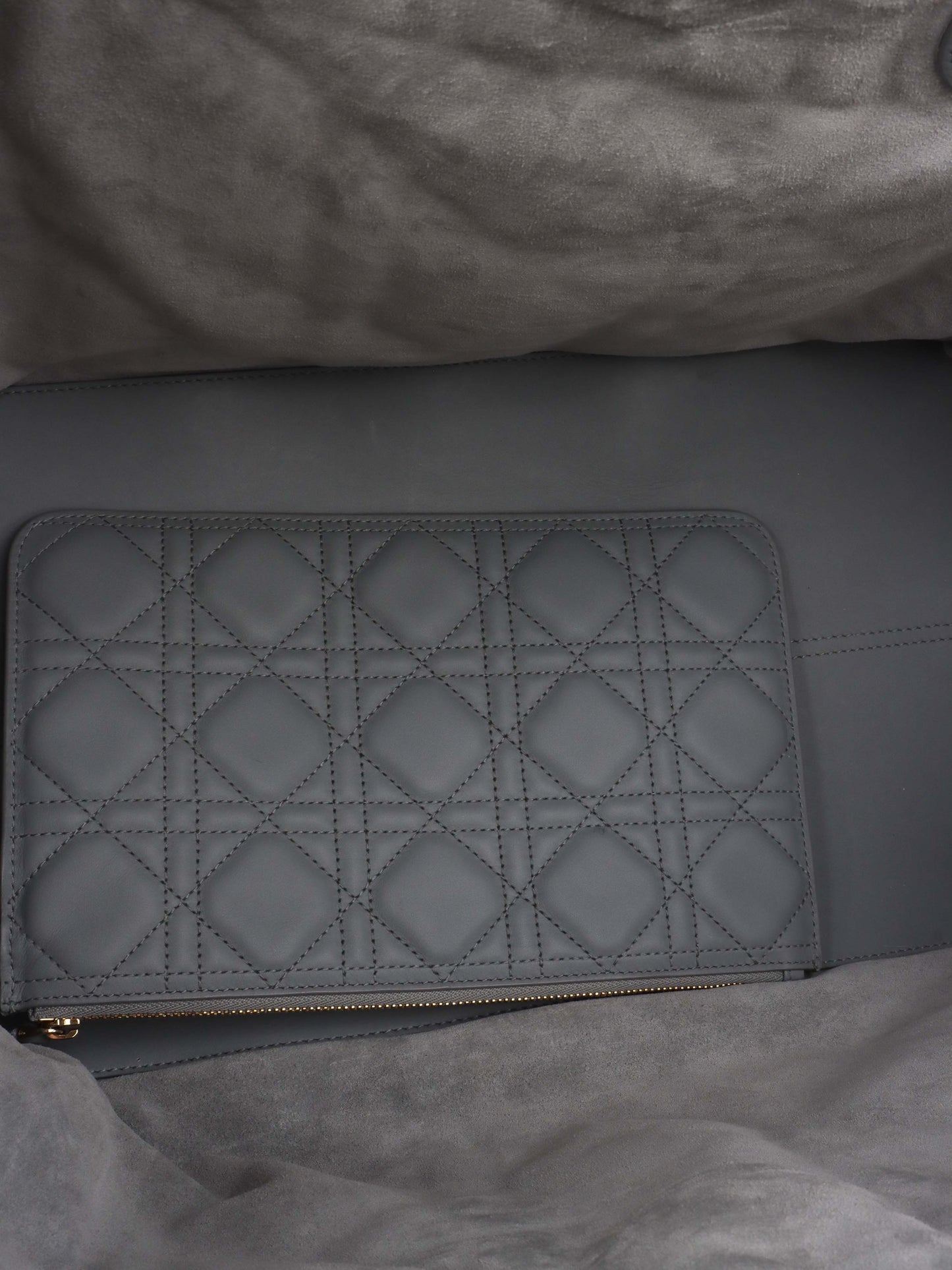 Dior Large Deep Ocean Blue Toujour Bag.
