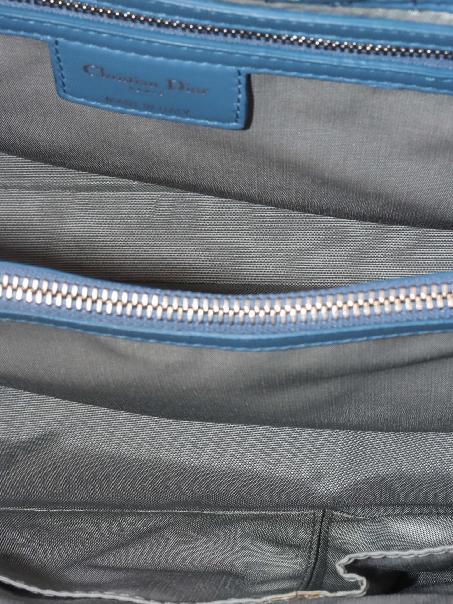 Dior Large Blue Cannage Soft Shopping Tote