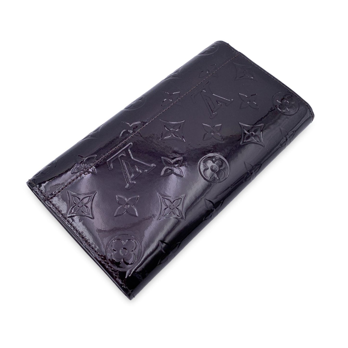 LOUIS VUITTON Amarante Monogram Vernis Sarah Continental Wallet