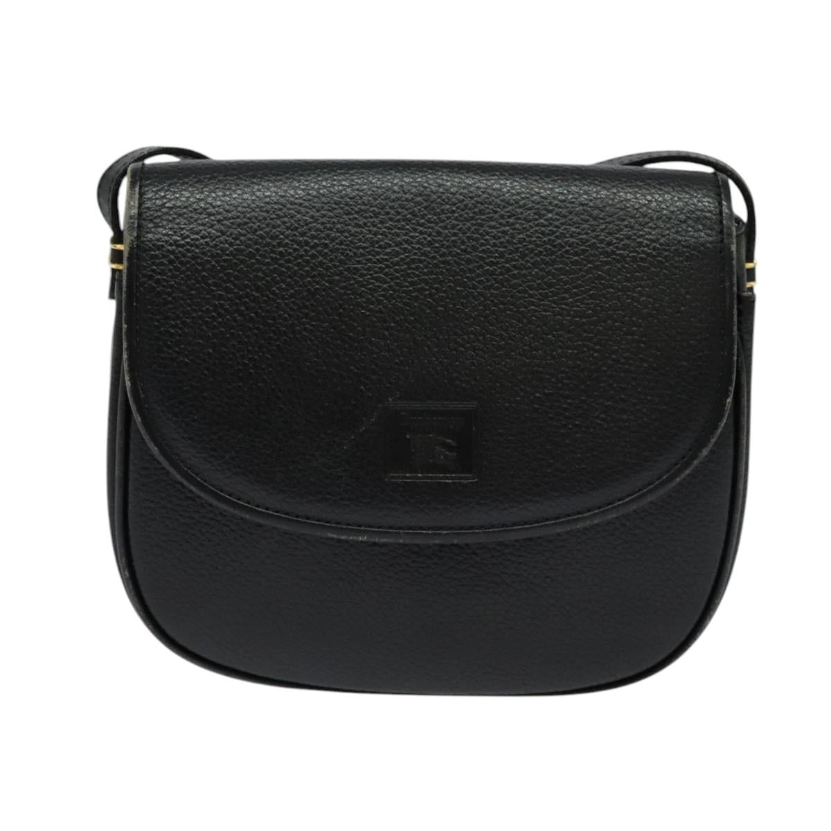 Burberry Black Leather Shoulder Bag ( )