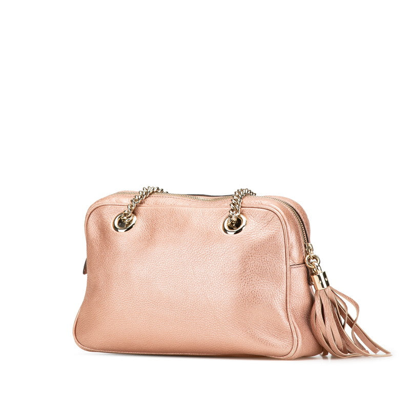 Gucci Soho Interlocking G Leather Shoulder Bag
