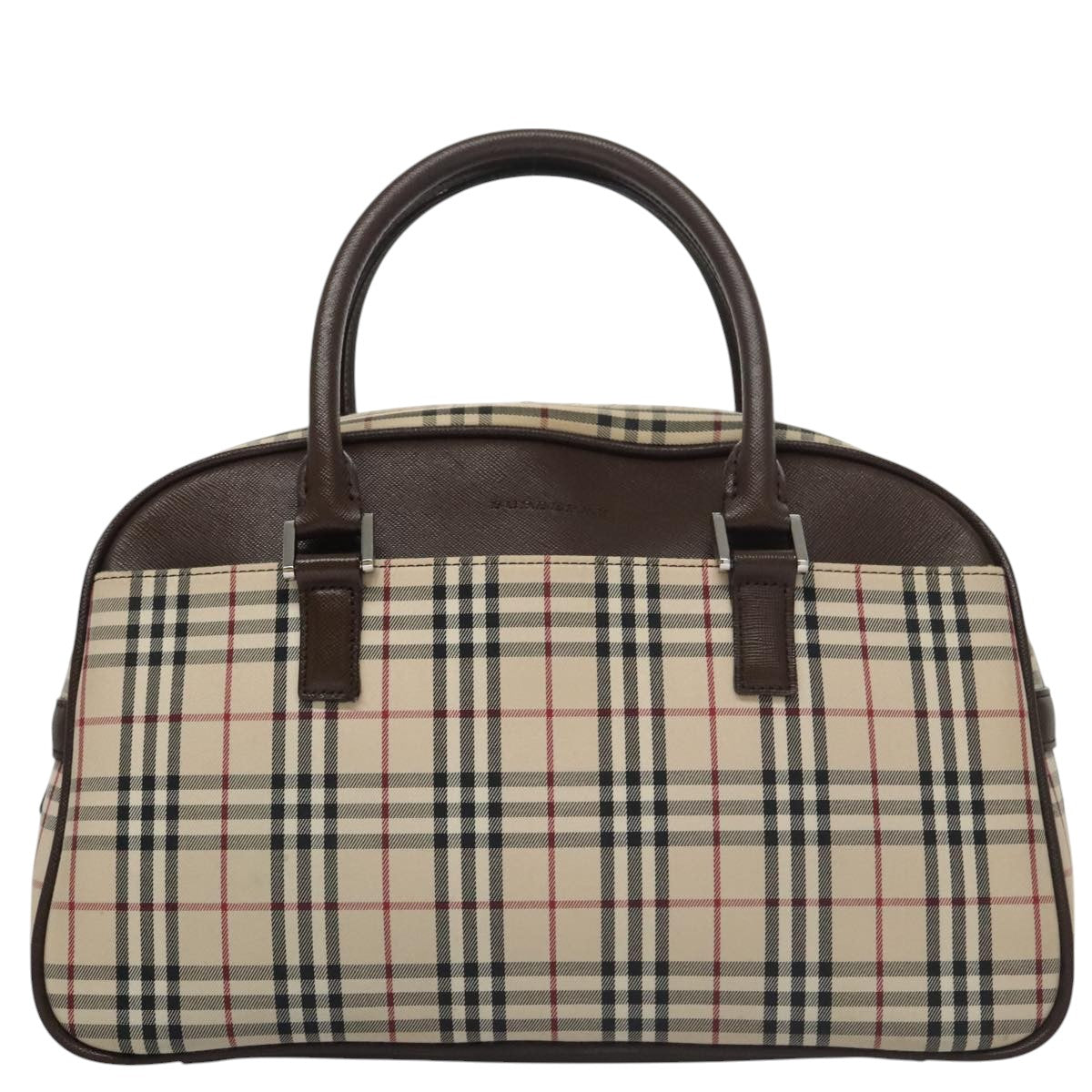 Burberry Nova Check Beige Canvas Handbag ( )