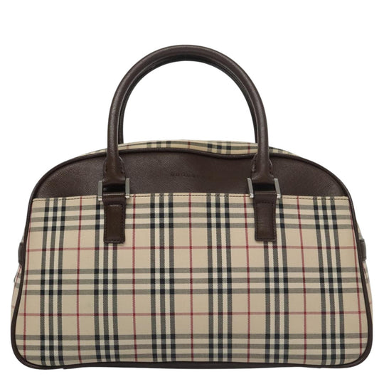 Burberry Nova Check Beige Canvas Handbag ( )