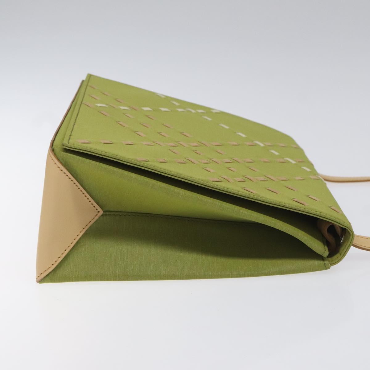 Burberry Green Canvas Shoulder Bag ( )