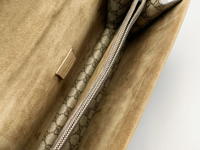 Gucci Dionysus Top Handle Chain Bag Gg Coated Canvas Beige Canvas Shoulder Bag Bag ( )